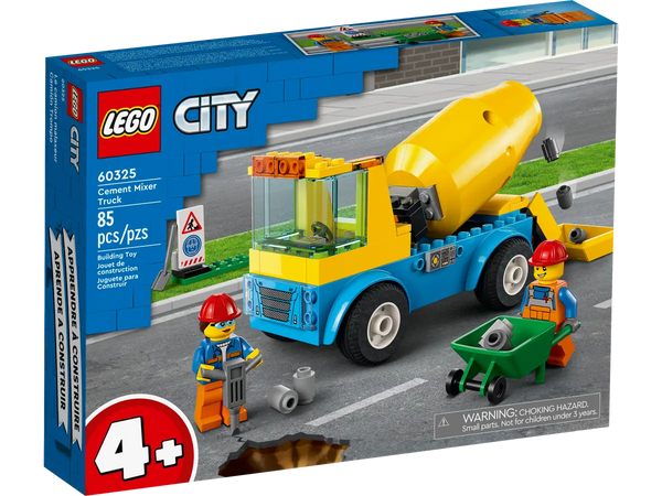 LEGO City Cement Mixer Truck 4+ 85Pcs 60325