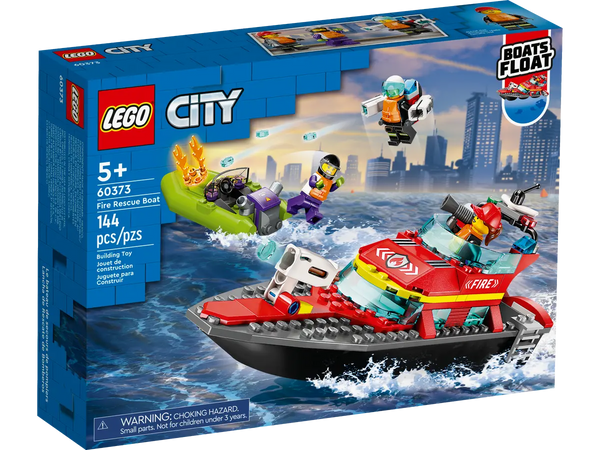 LEGO City Fire Rescue Boat 5+ 144Pcs 60373