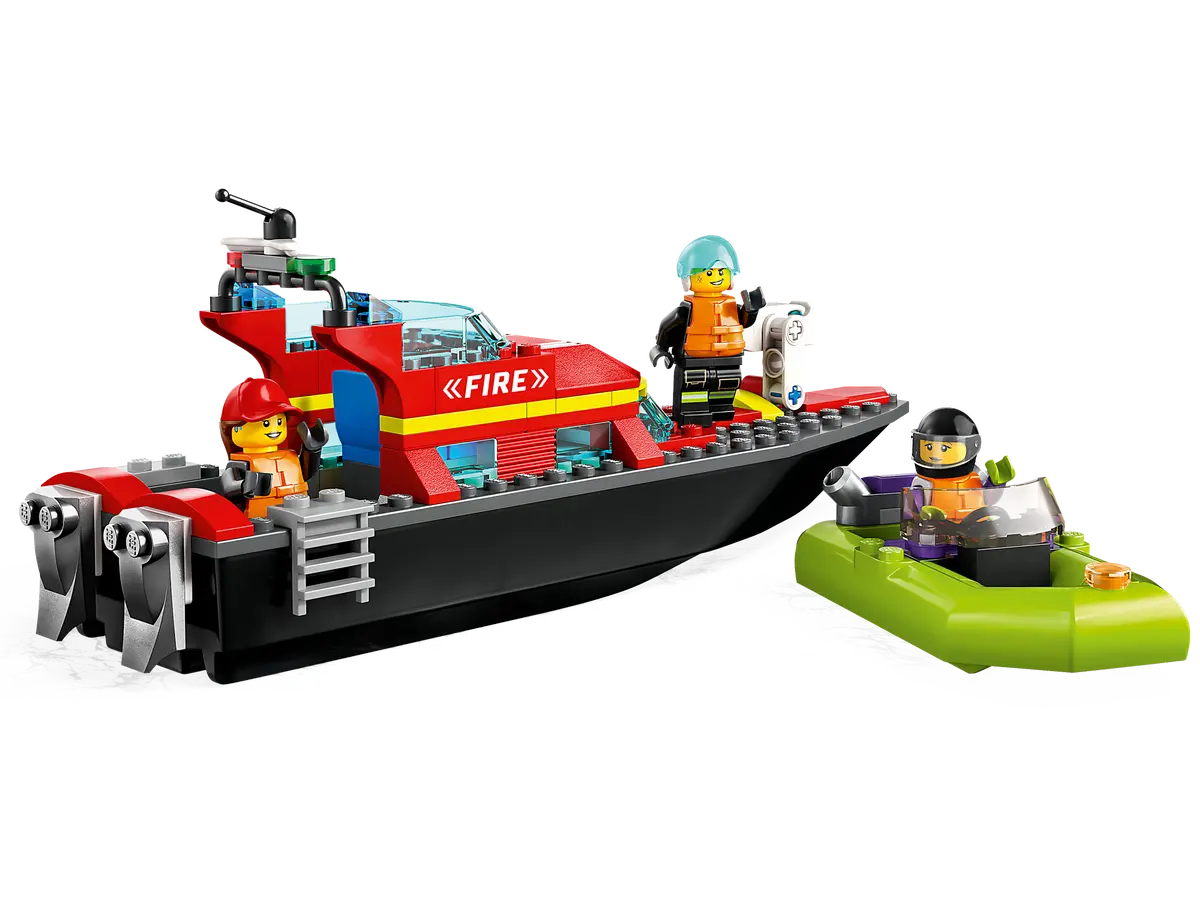 LEGO City Fire Rescue Boat 144 Pieces Multicolour