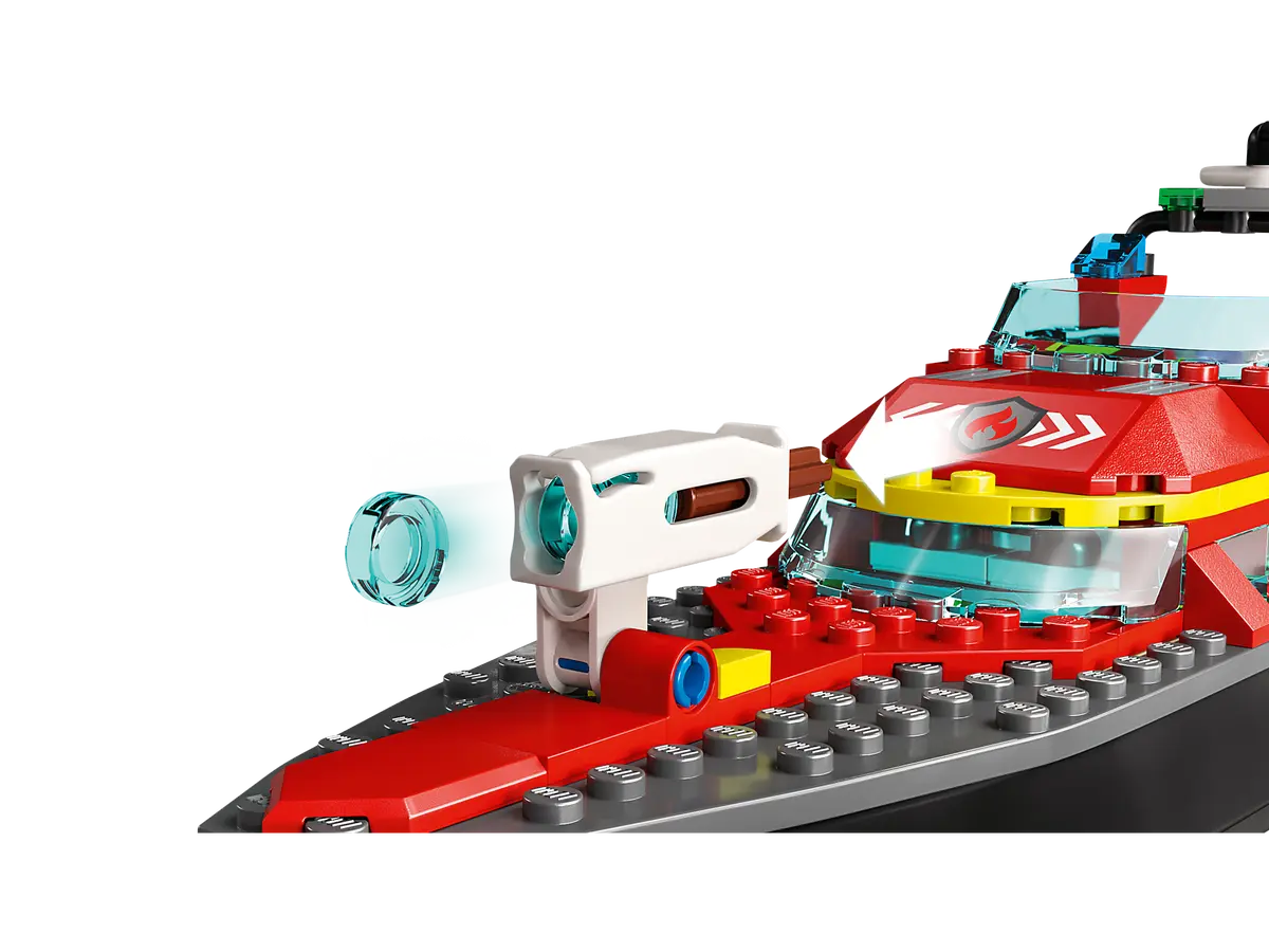 LEGO City Fire Rescue Boat 144 Pieces Multicolour