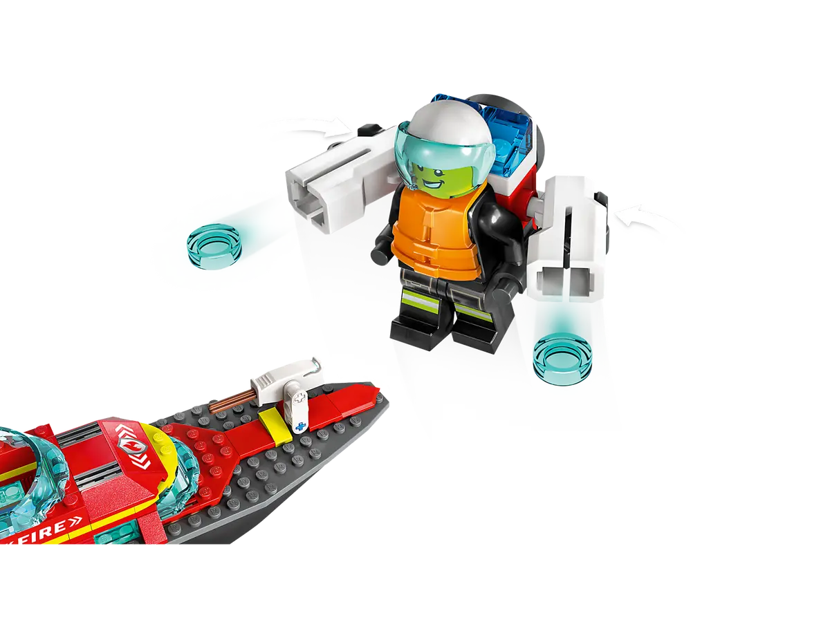 LEGO City Fire Rescue Boat 144 Pieces Multicolour