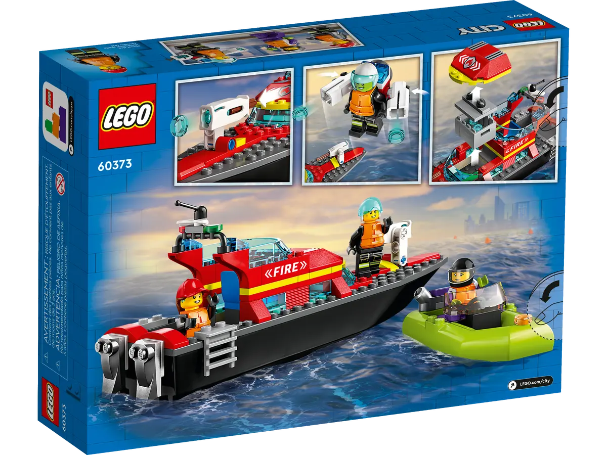 LEGO City Fire Rescue Boat 144 Pieces Multicolour