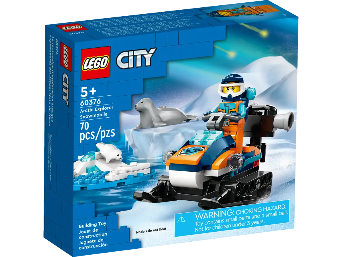 LEGO City Arctic Explorer Snowmobile 5+ 70Pcs 60376