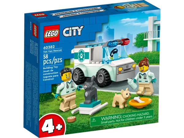 LEGO City Vet Van Rescue 4+ 58Pcs 60382