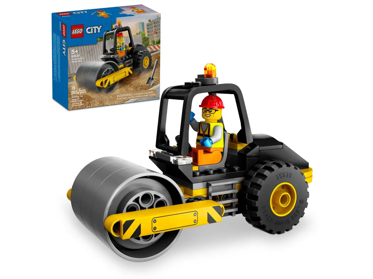 LEGO City Construction Steamroller 5+ 78Pcs 60401