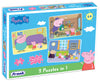 Frank Peppa Pig 3-in-1 Puzzles 26Pcs