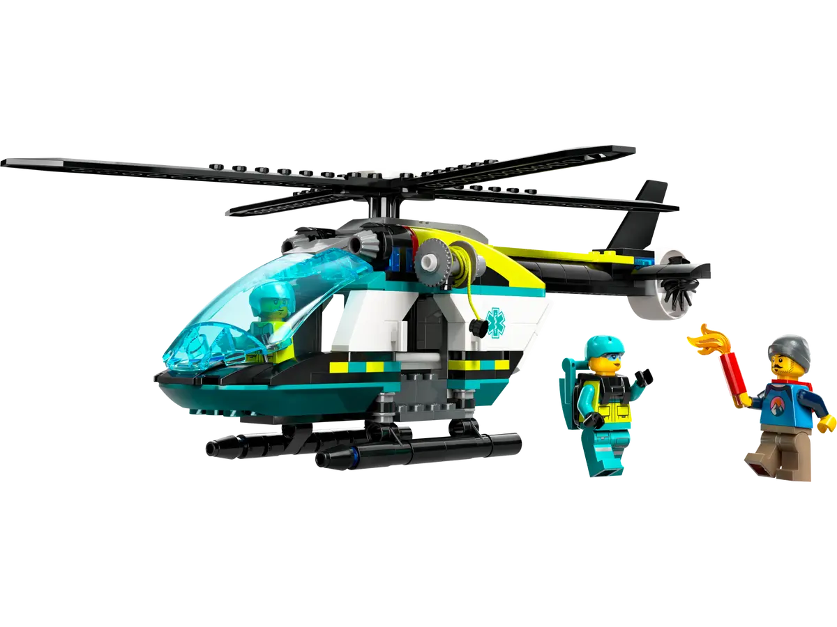 LEGO City Emergency Rescue Helicopter 6+ 226Pcs 60405