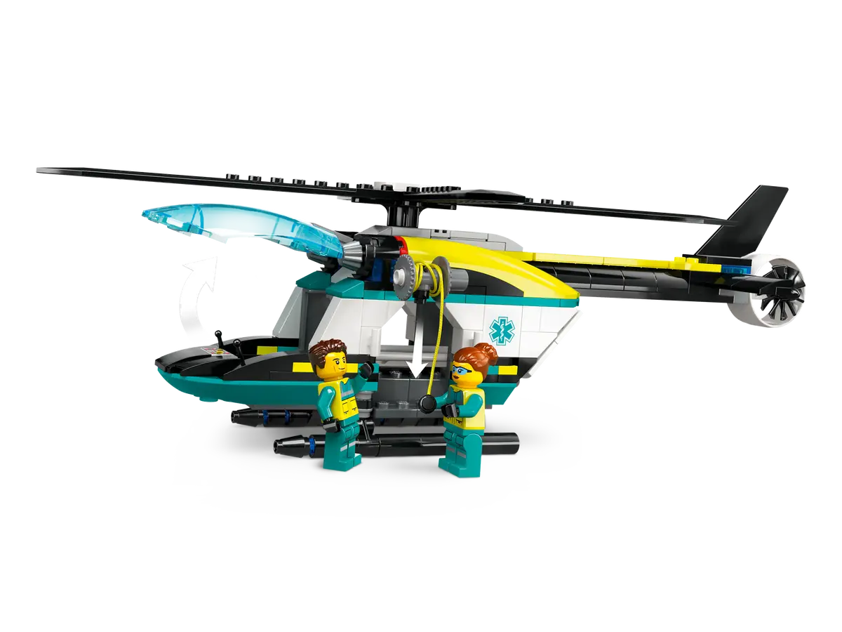 LEGO City Emergency Rescue Helicopter 6+ 226Pcs 60405