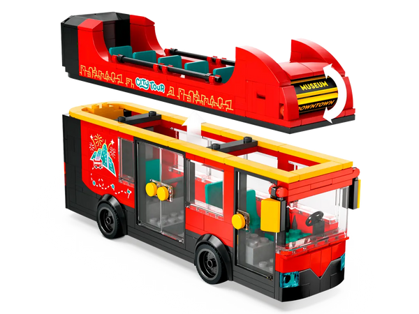 LEGO City Red Double-Decker Sightseeing Bus 7+ 384Pcs 60407