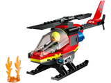 LEGO City Fire Rescue Helicopter 5+ 85Pcs 60411