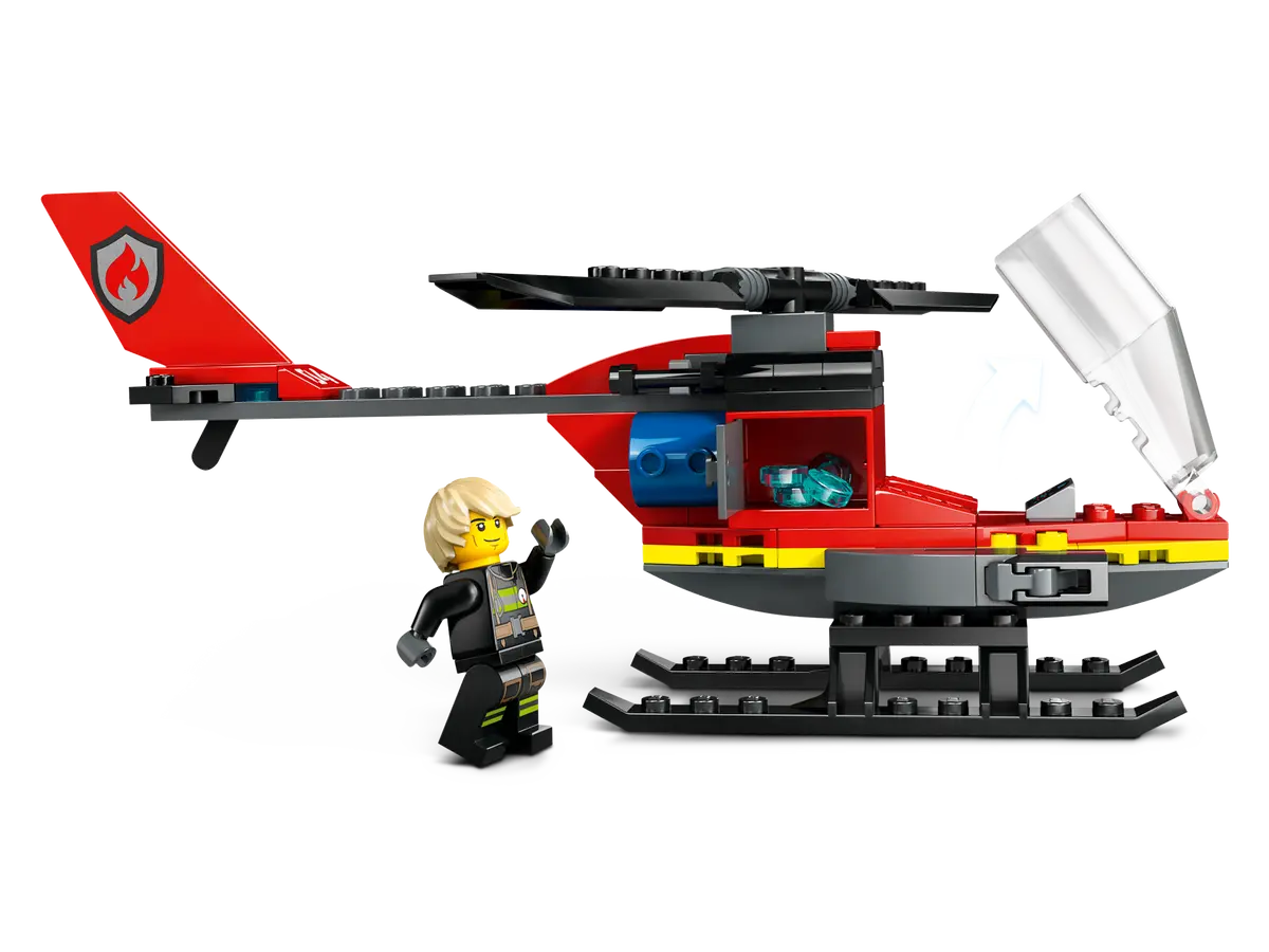 LEGO City Fire Rescue Helicopter 5+ 85Pcs 60411