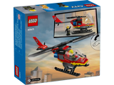 LEGO City Fire Rescue Helicopter 5+ 85Pcs 60411
