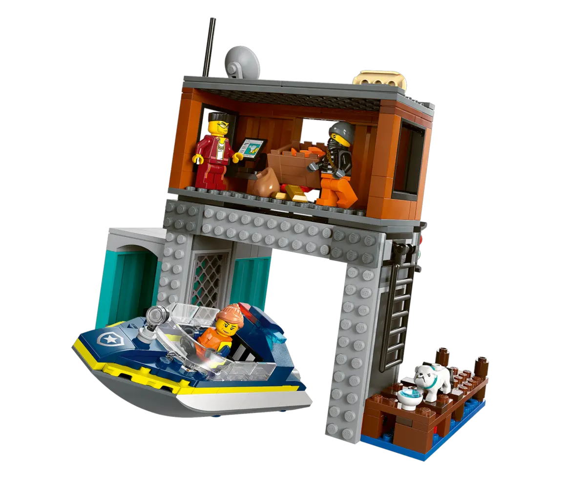 LEGO City Police Speedboat And Crooks Hideout 6+ 311Pcs 60417