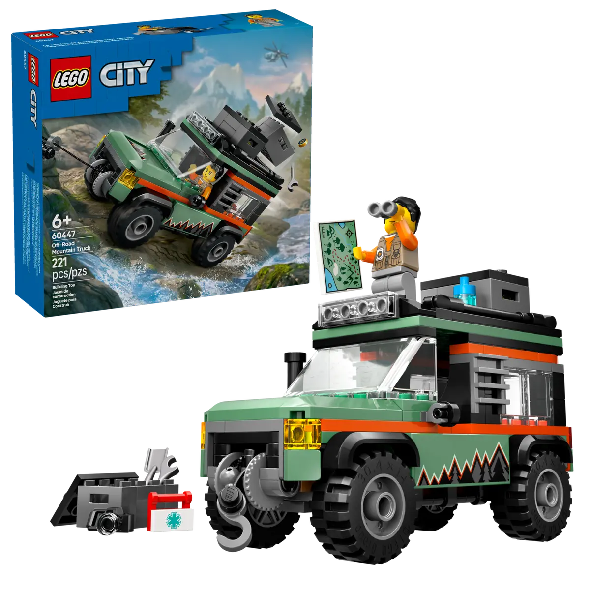 LEGO City Off-Road 4x4 Mountain Truck 221 Pieces Multicolour