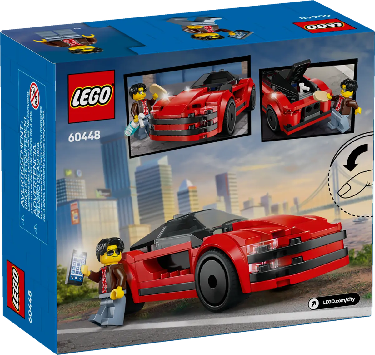 LEGO City Red Sports Car 5+ 109Pcs 60448