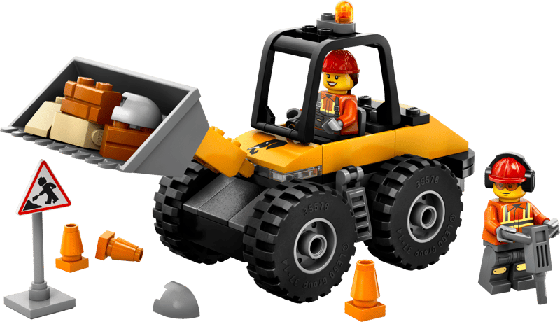 LEGO City Yellow Construction Wheel Loader 81 Pieces Yellow