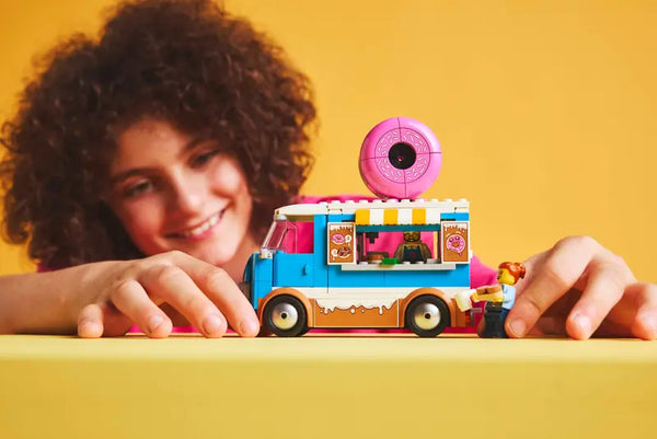 LEGO City Doughnut Truck Playset Vendor Vehicle Toy for Kids 5+ 196Pcs 60452
