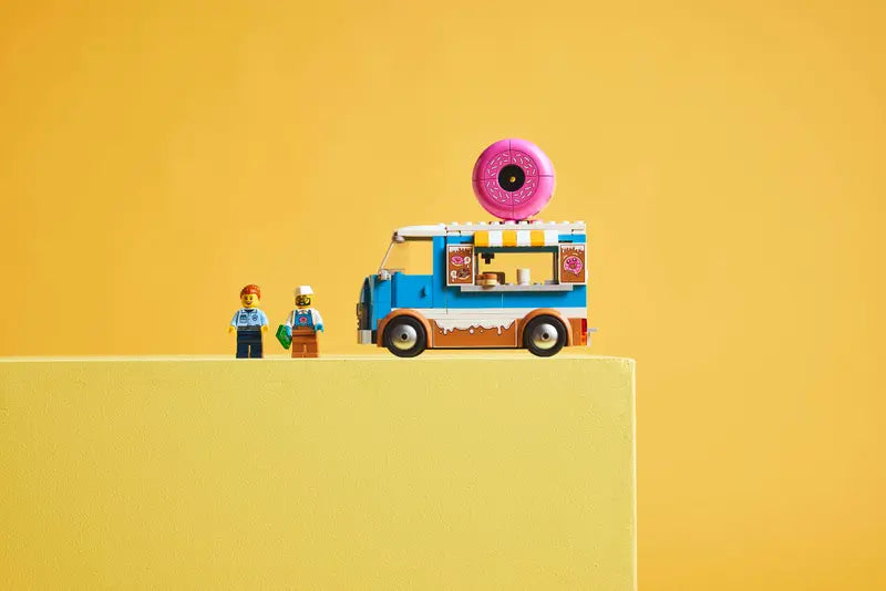 LEGO City Doughnut Truck Playset Vendor Vehicle Toy for Kids 5+ 196Pcs 60452