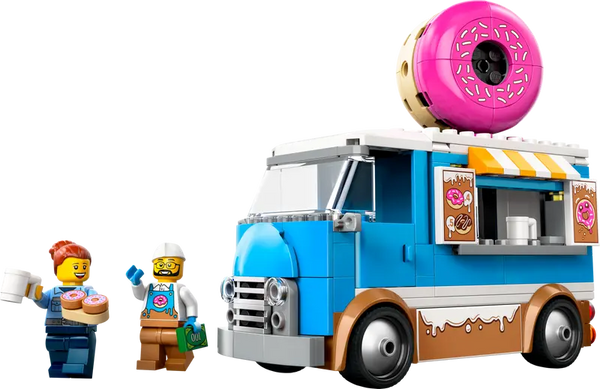 LEGO City Doughnut Truck Playset Vendor Vehicle Toy for Kids 5+ 196Pcs 60452