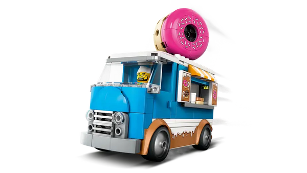 LEGO City Doughnut Truck Playset Vendor Vehicle Toy for Kids 5+ 196Pcs 60452