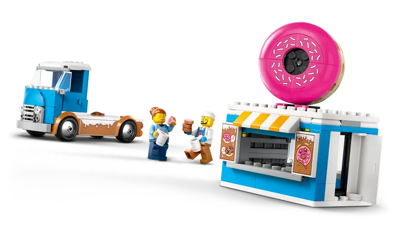 LEGO City Doughnut Truck Playset Vendor Vehicle Toy for Kids 5+ 196Pcs 60452