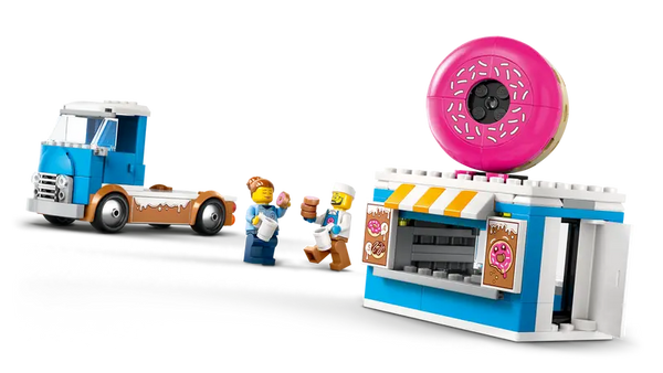 LEGO City Doughnut Truck Playset Vendor Vehicle Toy for Kids 5+ 196Pcs 60452