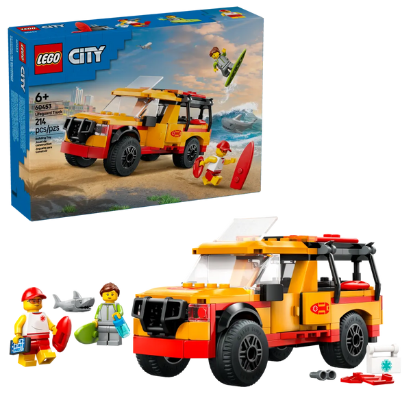 LEGO City Lifeguard Beach Rescue Truck 6+ 214Pcs 60453