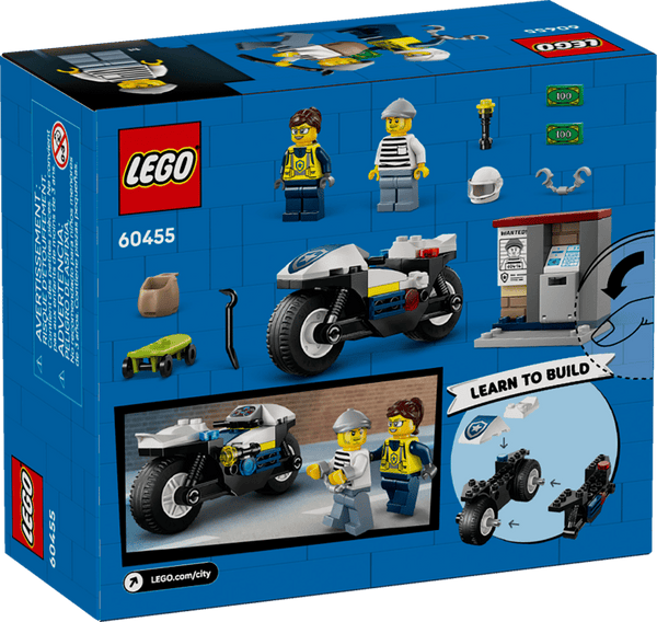 LEGO City Police Motorcycle Chase 4+ 60455