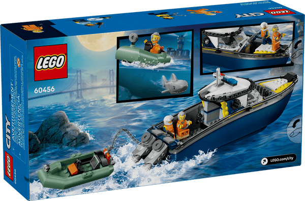 LEGO City Police Boat Chase 264 Pieces 6Y+ – Multicolor