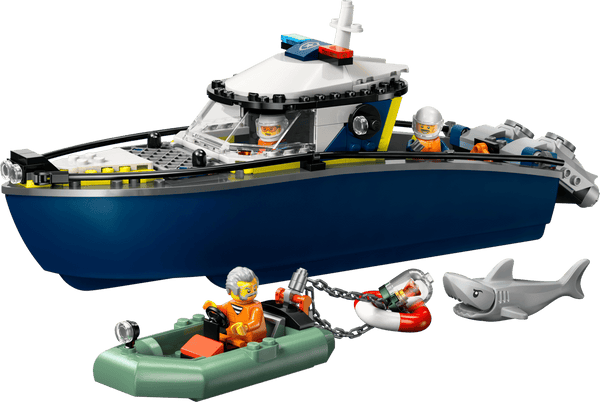 LEGO City Police Boat Chase 264 Pieces 6Y+ – Multicolor