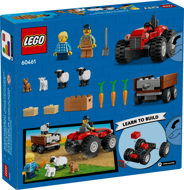 LEGO City Red Farm Tractor with Trailer & Sheep 4+ 60461