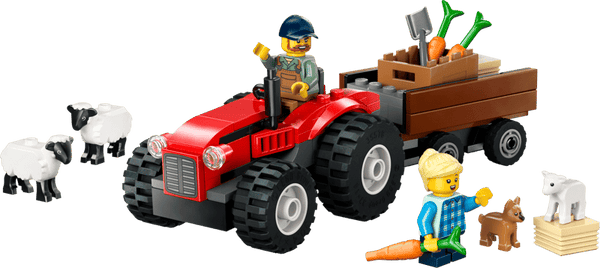 LEGO City Red Farm Tractor with Trailer & Sheep 4+ 60461