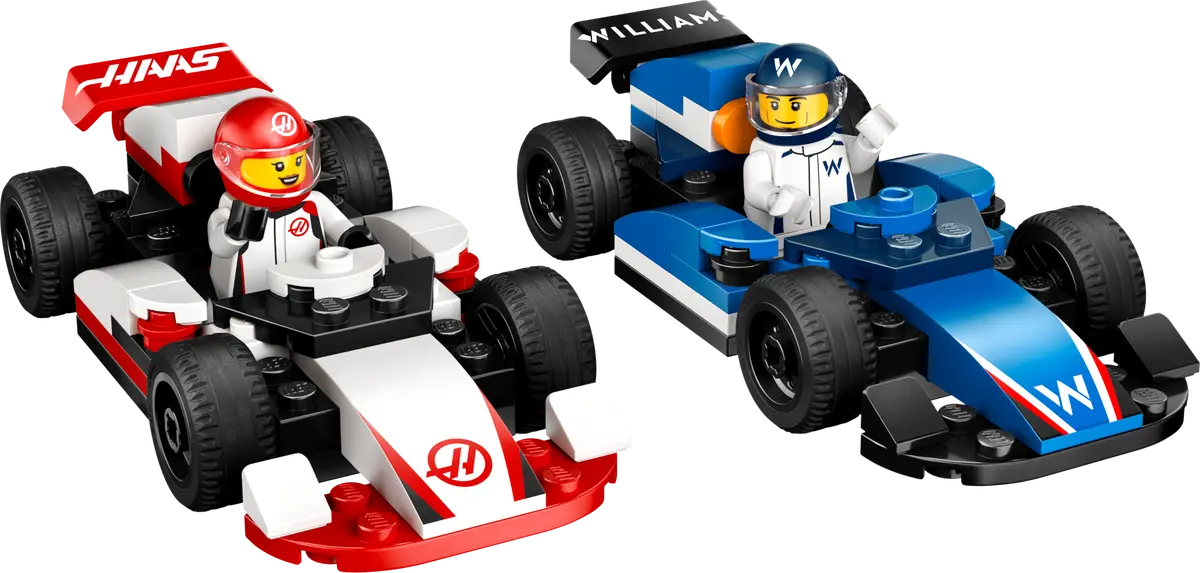 LEGO City F1 Williams Racing & Haas F1 Race Cars 4+ 92Pcs 60464