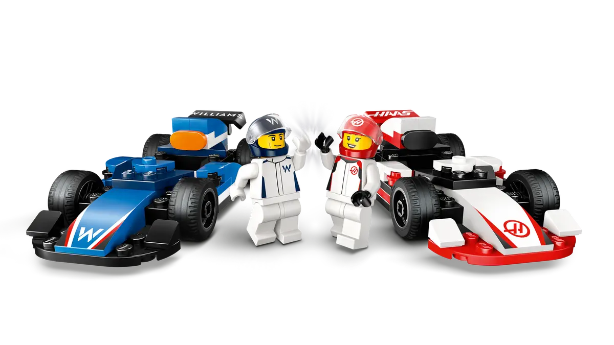 LEGO City F1 Williams Racing & Haas F1 Race Cars 4+ 92Pcs 60464
