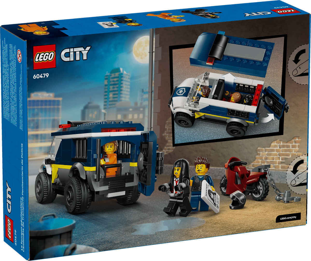 LEGO City Police Prisoner Transport Van 198 Pieces 7 × 14 × 6 cm Multicolour