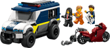 LEGO City Police Prisoner Transport Van 198 Pieces 7 × 14 × 6 cm Multicolour