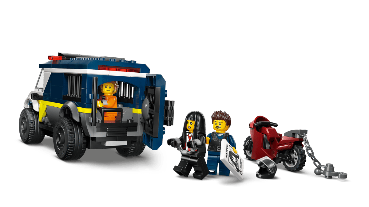 LEGO City Police Prisoner Transport Van 198 Pieces 7 × 14 × 6 cm Multicolour