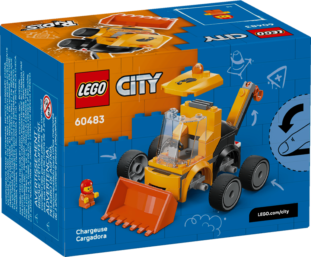 LEGO City Rides Construction Loader 61 Pieces 6 × 15 × 5 cm Yellow