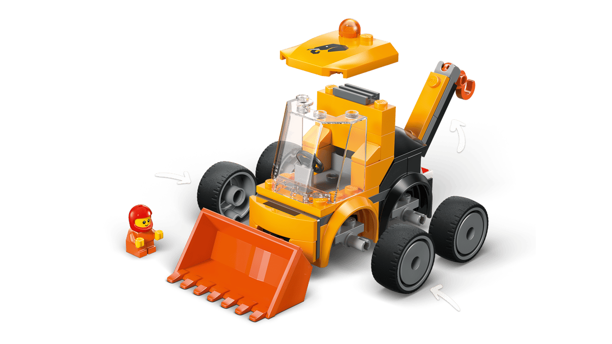 LEGO City Rides Construction Loader 61 Pieces 6 × 15 × 5 cm Yellow