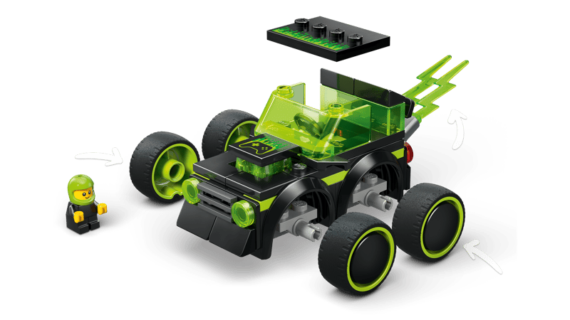 LEGO City Rides Gaming Race Car 64 Pieces Multicolour