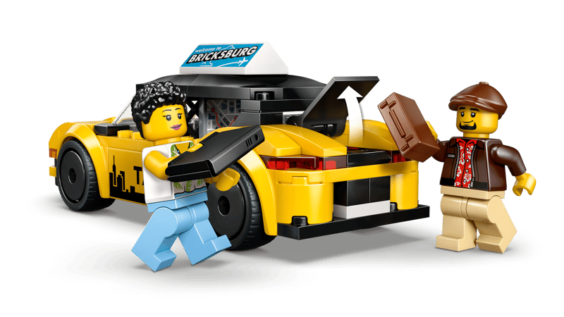 LEGO City Yellow Taxi 122 Pieces Yellow