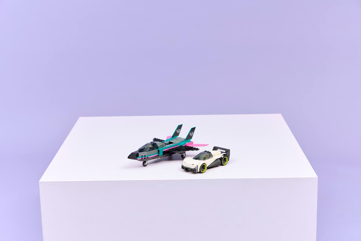 LEGO City Jet vs. Car 259 Pieces 7 × 21 × 16 cm Multicolour