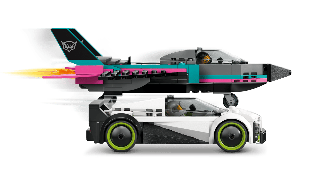 LEGO City Jet vs. Car 259 Pieces 7 × 21 × 16 cm Multicolour