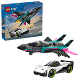 LEGO City Jet vs. Car 259 Pieces 7 × 21 × 16 cm Multicolour