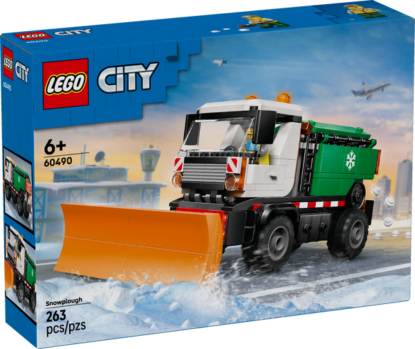 LEGO City Snowplow Truck Toy Vehicle with Minifigure 60490