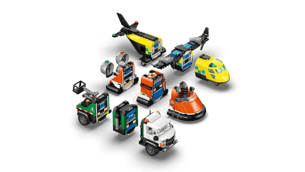 LEGO City Airplane, Service Truck & Hovercraft Remix 990 Pieces 7Y+ – Multicolor