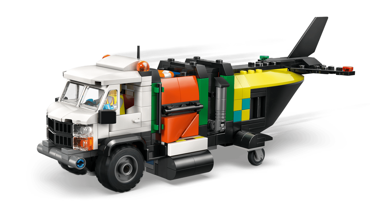 LEGO City Airplane, Service Truck & Hovercraft Remix 990 Pieces 7Y+ – Multicolor
