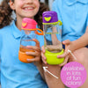B Box Tritan Sport Spout Drink Bottle 450Ml - Strawberry Shake Pink Orange