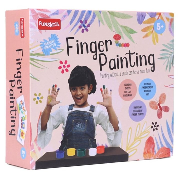 Handycrafts Finger Painting Kit 10-Design Set 5Y+ – Multicolor