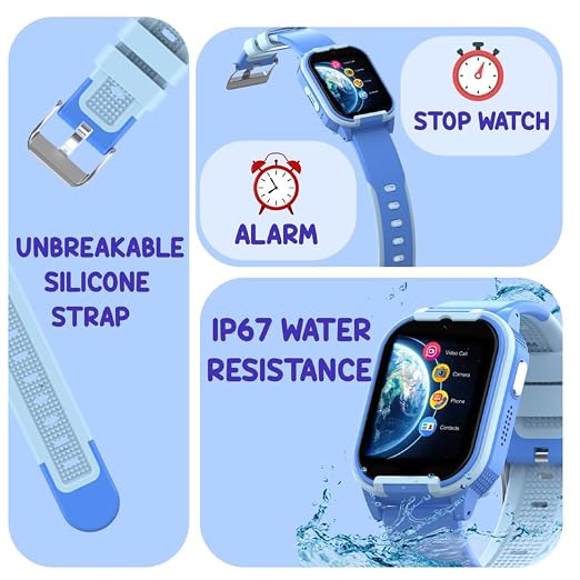 Spiky Gnome 4G Video Calling Smartwatch 4–14Y – Blue